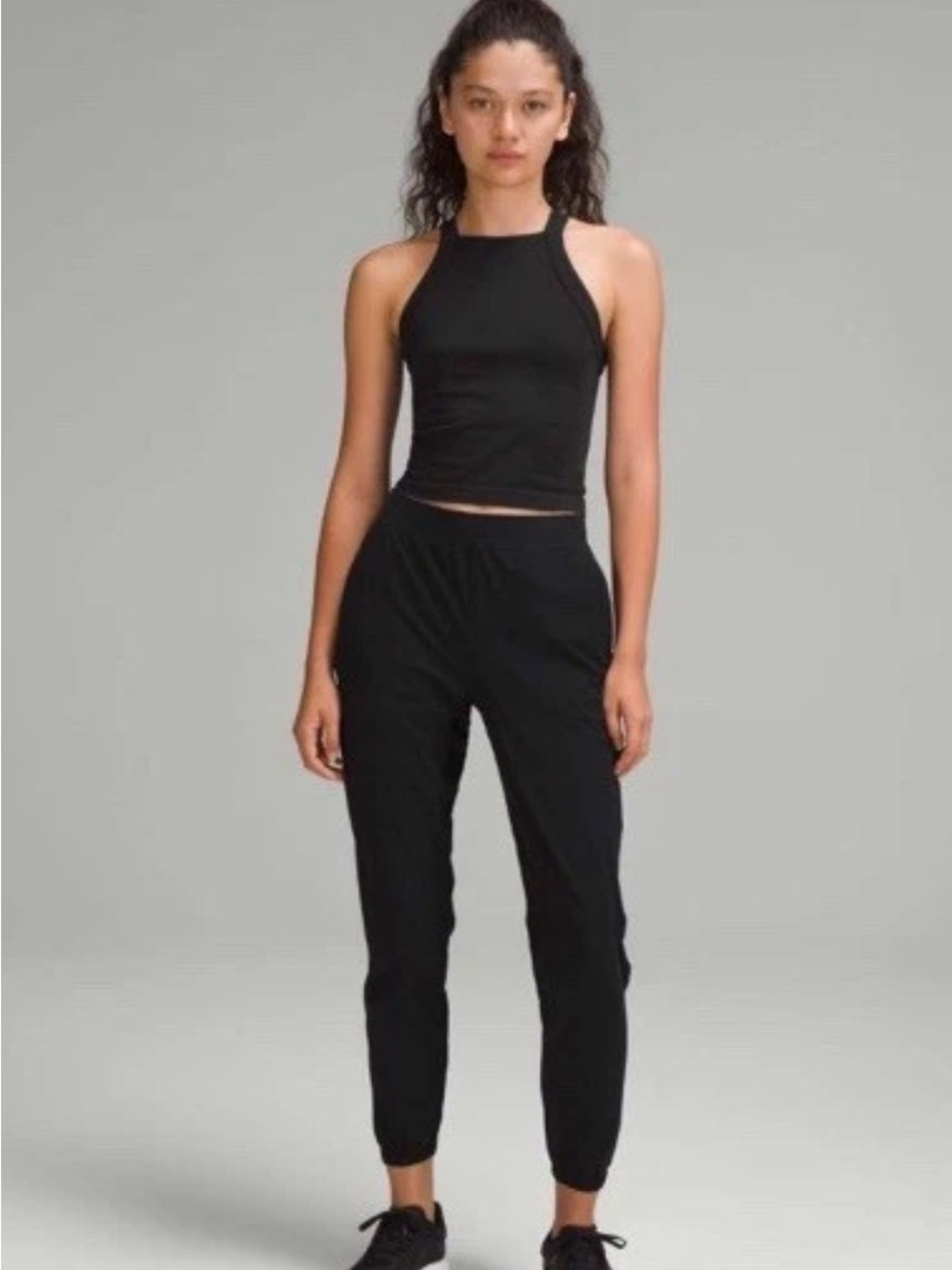 Lululemon NWT Black Seamless Training Tank Top Strappy Racerback Size 6